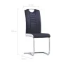 5-piece dining set in black synthetic leather by vidaXL, Furniture sets for kitchens and dining rooms - Ref: Foro24-3053026, ...