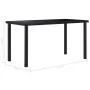 Juego de comedor 5 piezas cuero sintético negro de vidaXL, muebles para cocinas y comedores - Ref: Foro24-3053026, Precio: 49...