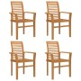 Silla de Jardín Apilable Marrón 62.5 x 54.5 x 95.5 cm