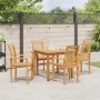 Silla de Jardín Apilable Marrón 62.5 x 54.5 x 95.5 cm