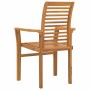 Silla de Jardín Apilable Marrón 62.5 x 54.5 x 95.5 cm
