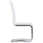 5-piece dining set in white synthetic leather by vidaXL, Furniture sets for kitchens and dining rooms - Ref: Foro24-3053032, ...