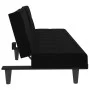 Black fabric sofa bed with cup holder by vidaXL, Sofas - Ref: Foro24-351865, Price: 275,49 €, Discount: %