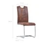 Brown artificial suede leather 5-piece dining set by vidaXL, Furniture sets for kitchens and dining rooms - Ref: Foro24-30530...