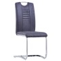 7-teiliges Esszimmerset aus grauem Wildleder-Kunstleder von vidaXL, Möbelsets für Küchen und Esszimmer - Ref: Foro24-3053039,...
