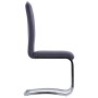 7-teiliges Esszimmerset aus grauem Wildleder-Kunstleder von vidaXL, Möbelsets für Küchen und Esszimmer - Ref: Foro24-3053039,...