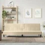 Sofá cama con portavasos tela crema de vidaXL, Sofás - Ref: Foro24-351866, Precio: 275,49 €, Descuento: %