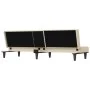 Sofá cama con portavasos tela crema de vidaXL, Sofás - Ref: Foro24-351866, Precio: 275,49 €, Descuento: %