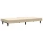 Sofá cama con portavasos tela crema de vidaXL, Sofás - Ref: Foro24-351866, Precio: 275,49 €, Descuento: %