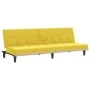 Schlafsofa mit Getränkehalter aus hellgelbem Stoff von vidaXL, Sofas - Ref: Foro24-351867, Preis: 275,49 €, Rabatt: %