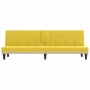 Sofa bed with cup holder light yellow fabric by vidaXL, Sofas - Ref: Foro24-351867, Price: 280,74 €, Discount: %