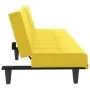 Schlafsofa mit Getränkehalter aus hellgelbem Stoff von vidaXL, Sofas - Ref: Foro24-351867, Preis: 275,49 €, Rabatt: %