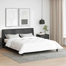 Colchas y Duvets Blanco 200 x 200 cm Microfibra