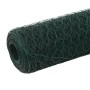 Grüner PVC-beschichteter Hühnerstalldraht aus Stahl, 25 x 1,2 m von vidaXL, Zaunpaneele - Ref: Foro24-143266, Preis: 38,37 €,...
