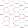 Hühnerdraht aus Stahl mit roter PVC-Beschichtung, 25 x 1,2 m von vidaXL, Zaunpaneele - Ref: Foro24-143317, Preis: 46,69 €, Ra...