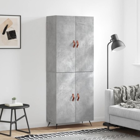 Aparador alto madera contrachapada gris hormigón 69,5x34x180 cm von vidaXL, Sideboards - Ref: Foro24-3195655, Preis: 152,36 €...
