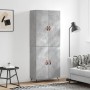Aparador alto madera contrachapada gris hormigón 69,5x34x180 cm von vidaXL, Sideboards - Ref: Foro24-3195655, Preis: 152,36 €...