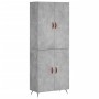 Aparador alto madera contrachapada gris hormigón 69,5x34x180 cm von vidaXL, Sideboards - Ref: Foro24-3195655, Preis: 152,36 €...