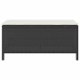 Conjunto de Comedor de Jardín Negro Poliratán
