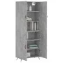 Aparador alto madera contrachapada gris hormigón 69,5x34x180 cm by vidaXL, Sideboards - Ref: Foro24-3195655, Price: 150,31 €,...