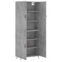 Aparador alto madera contrachapada gris hormigón 69,5x34x180 cm von vidaXL, Sideboards - Ref: Foro24-3195655, Preis: 152,36 €...