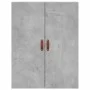 Aparador alto madera contrachapada gris hormigón 69,5x34x180 cm by vidaXL, Sideboards - Ref: Foro24-3195655, Price: 150,31 €,...