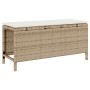 Conjunto de Comedor de Jardín Beige Poliratán