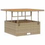 Conjunto de Comedor de Jardín Beige Poliratán