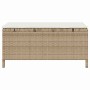Conjunto de Comedor de Jardín Beige Poliratán