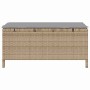 Conjunto de Comedor de Jardín Beige Poliratán