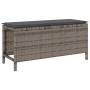 Conjunto de Comedor de Jardín Gris Poliratán