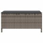 Conjunto de Comedor de Jardín Gris Poliratán