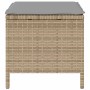 Conjunto de Comedor de Jardín Beige Poliratán