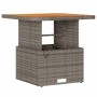 Conjunto de Comedor de Jardín Gris Poliratán