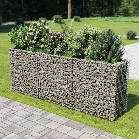 Arriate de gaviones de acero 270x50x100 cm