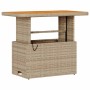 Conjunto de Comedor de Jardín Beige Poliratán