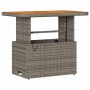 Conjunto de Comedor de Jardín Gris Poliratán