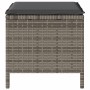 Conjunto de Comedor de Jardín Gris Poliratán