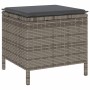 Conjunto de Comedor de Jardín Gris Poliratán