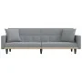 Sofá cama con cojines tela gris claro by vidaXL, Sofas - Ref: Foro24-351875, Price: 293,82 €, Discount: %