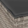 Conjunto de Comedor de Jardín Gris Poliratán