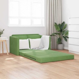 Sofá Cama de Piso Verde claro 122 x 70 x 60 cm Terciopelo