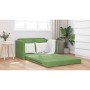 Sofá Cama de Piso Verde claro 122 x 70 x 60 cm Terciopelo