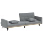 Sofá cama con cojines tela gris claro by vidaXL, Sofas - Ref: Foro24-351875, Price: 299,40 €, Discount: %