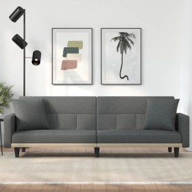 Schlafsofa mit dunkelgrauen Stoffkissen von vidaXL, Sofas - Ref: Foro24-351876, Preis: 298,24 €, Rabatt: %