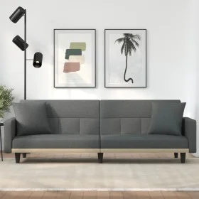 Schlafsofa mit dunkelgrauen Stoffkissen von vidaXL, Sofas - Ref: Foro24-351876, Preis: 294,62 €, Rabatt: %