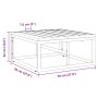 Muebles de Exterior Negro Aluminio