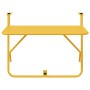 Mesa Colgante de Balcón Mostaza 60 x 39 x 65 cm Acero