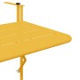 Mesa Colgante de Balcón Mostaza 60 x 39 x 65 cm Acero
