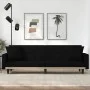 Sofá cama con cojines tela negro de vidaXL, Sofás - Ref: Foro24-351877, Precio: 296,20 €, Descuento: %